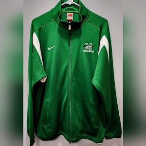 Mens Nike Dryfit Green Zip Up Marshall The Herd Basketball Jacket Size Large.